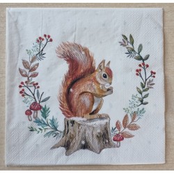 Serviette Eichhörnchen