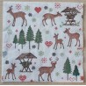 Serviette Futterkrippe/Reh/Hirsch