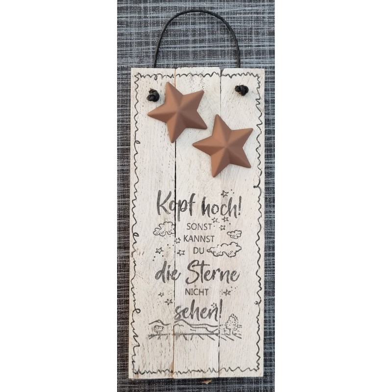 Mini Schild  " Kopf hoch...."