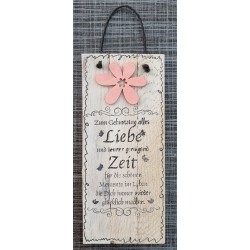 Mini Schild  " Zum Geburtstag...."