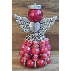 Sicherheitsnadel Engel rot