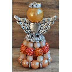 Sicherheitsnadel Engel orange/lachs