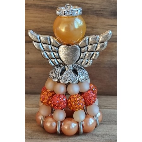 Sicherheitsnadel Engel orange/lachs