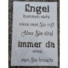 Schablone  " Engel kommen nicht..."