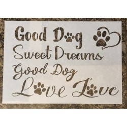 Schablone  " Good Dog "