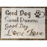 Schablone  " Good Dog "