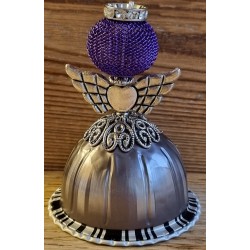 Engel aus Vertuo Kaffeekapseln flieder/violette