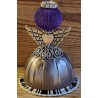 Engel aus Vertuo Kaffeekapseln flieder/violette