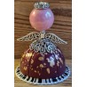 Engel aus Vertuo Kaffeekapseln weinrot/gold/rosa