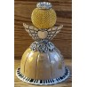 Engel aus Vertuo Kaffeekapseln creme/gold
