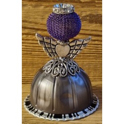 Engel aus Vertuo Kaffeekapseln flieder/violette