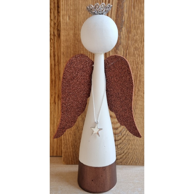 Raysin Engel weiss/braun