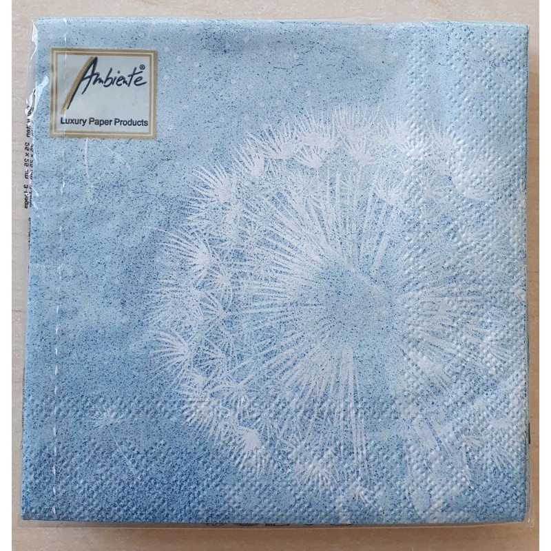 Servietten Pusteblume blau