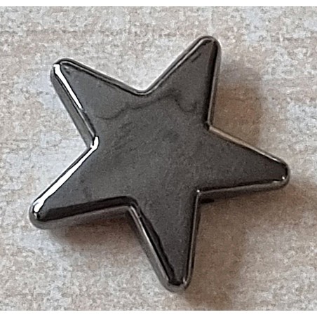 Kunststoff Stern mit Loch anthrazit