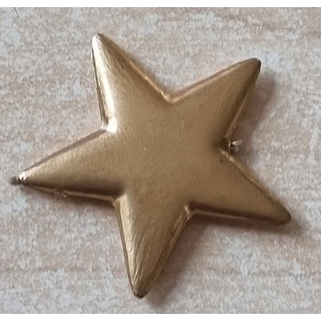 Kunststoff Stern flach goldig