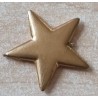 Kunststoff Stern flach goldig