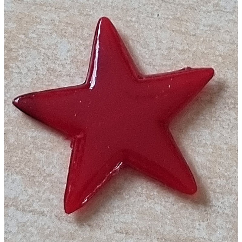 Kunststoff Stern flach rot