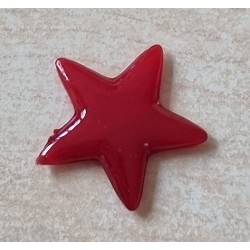 Kunststoff Stern flach rot