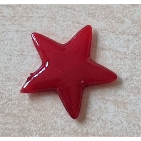 Kunststoff Stern flach rot