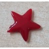 Kunststoff Stern flach rot