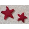 Kunststoff Stern flach rot