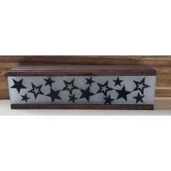 Led Lichterbalken "Sterne" Wengeholz