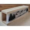 Led Lichterbalken "Berge/Wald" Eiche