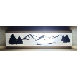 Led Lichterbalken "Berge/Wald" Eiche