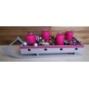 Advents-Schlitten pink