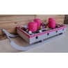 Advents-Schlitten pink