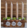 Adventsgesteck Alpenfeeling beige