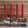Adventsgesteck Alpenfeeling rot