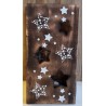 Holz Laterne Sterne geflammt