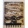 Garderobe Kuhkopf/Home sweet Home geflammt