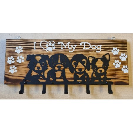 Leinengarderobe "I Love my Dog "