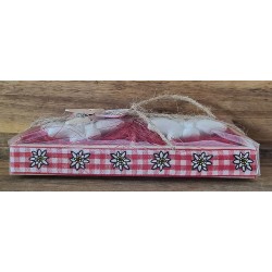 Edelweiss Set " Vo Härze " rot