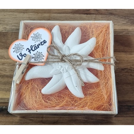 Edelweiss  " Vo Härze "  orange/braun