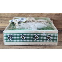Edelweiss  " Vo Härze "  grün/kariert
