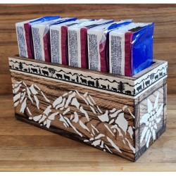 Taschentuch Böxli geflammt "Berge/creme"