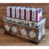 Taschentuch Böxli geflammt "Edelweiss/creme"