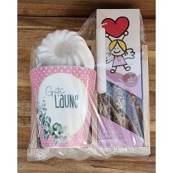 Tee Set " Gute Laune " Band mint