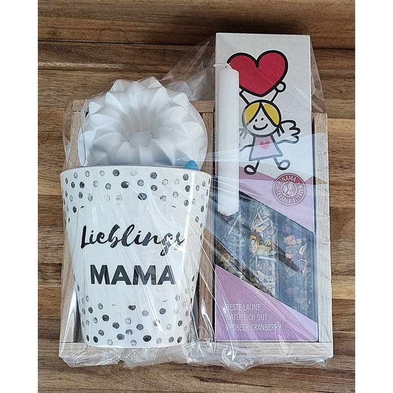 Tee Set " Lieblings Mama " Band weiss