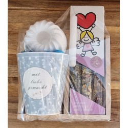 Tee Set " Mit Liebe gemacht" Band mint