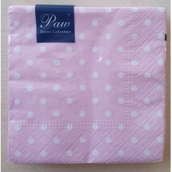 Servietten gepunktet rosa
