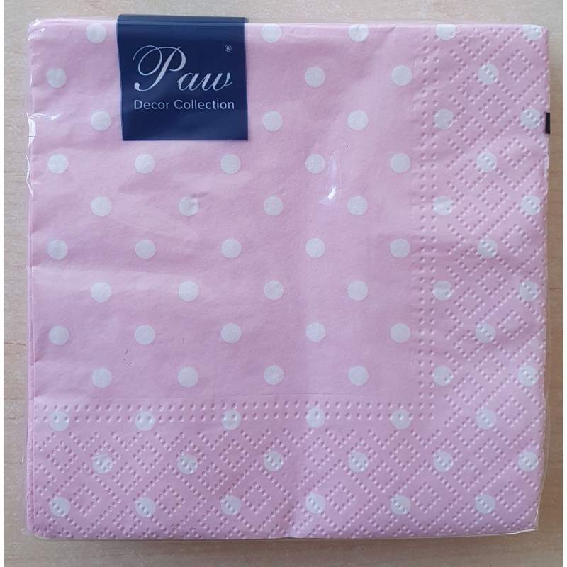 Servietten gepunktet rosa