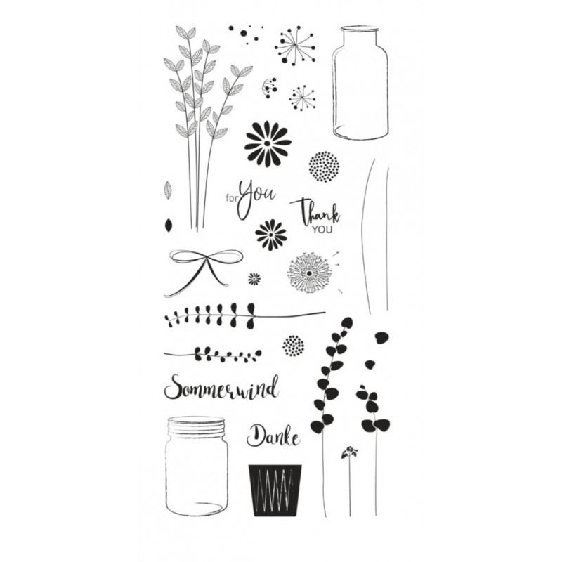 Clear Stamps  " Botanical "