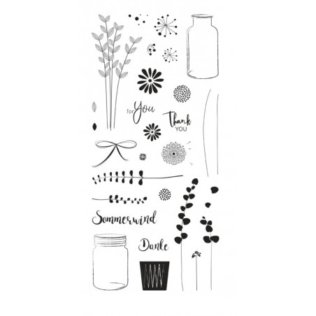 Clear Stamps  " Botanical "