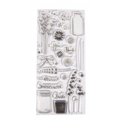 Clear Stamps  " Botanical "