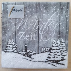 Servietten Winterzeit