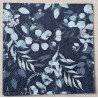 Serviette Blätter grün/schwarz